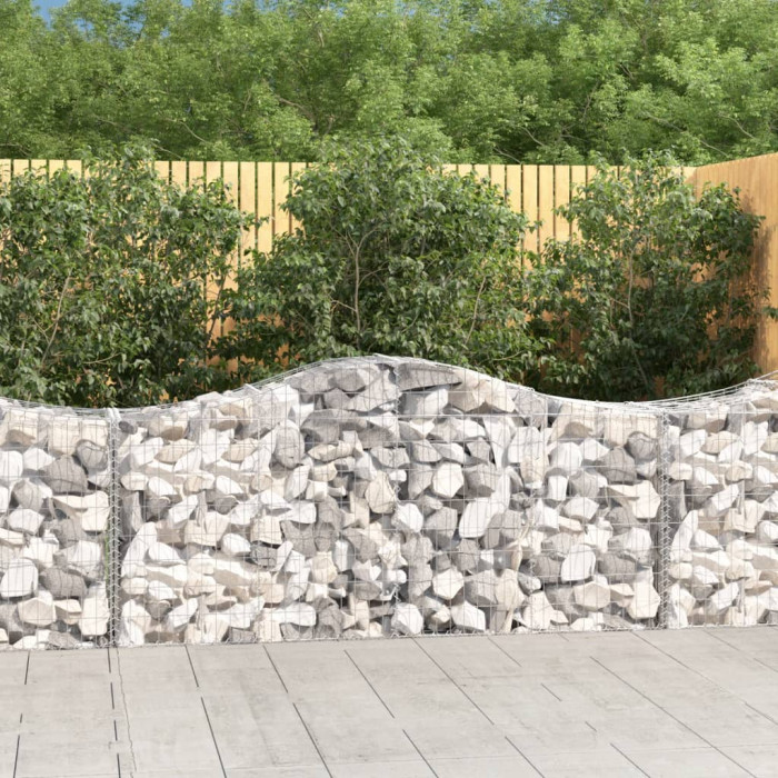 Obokana gabonska košara 200x50x80/100 cm pocinkano železo